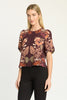Thea Top in Crouching Cheetah Plum
