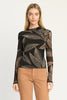 Marta Top in Star Dust Leaf
