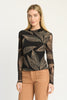 Marta Top in Star Dust Leaf