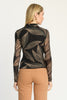 Marta Top in Star Dust Leaf