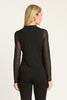 Marta Top in Black Powermesh