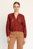 Dolly Top in Fired Brick Lace
