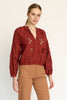 Dolly Top in Fired Brick Lace
