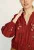 Dolly Top in Fired Brick Lace