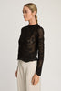 Kylie Top in Black Mesh Lace