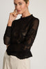 Kylie Top in Black Mesh Lace