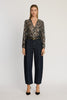Selene Top in Floral Burnout Lurex Chiffon