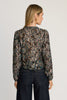 Selene Top in Floral Burnout Lurex Chiffon