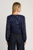 Rae Top in Navy Zebra Burnout