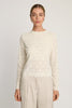 Cierra Top in White / Nude Lace