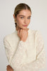 Cierra Top in White / Nude Lace