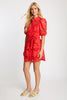 Eloise Dress in Poppy Red Eyelet Lace
