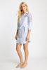 Becky Dress in Blue/White Seersucker