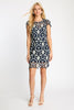 Vanna Dress in Navy / Cream Lace