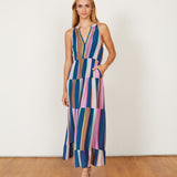 Brielle Cabana Stripe Maxi Dress