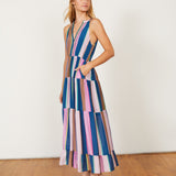 Brielle Cabana Stripe Maxi Dress