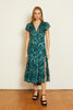 Mia Dress in Emerald Burnout