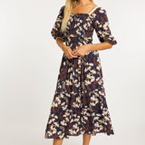 Oceane Ginko Block Print Dress