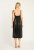 Genevieve Dress in Black Vegan Leather with Studs
