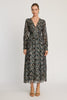 Perle Dress in Floral Burnout Lurex Chiffon