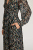 Perle Dress in Floral Burnout Lurex Chiffon