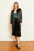 Mia Skirt in Black Shiny Woven