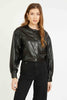 Sabrina Jacket in Black Vegan Leather