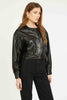Sabrina Jacket in Black Vegan Leather