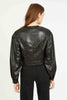 Sabrina Jacket in Black Vegan Leather