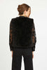 Nadia Vest in Black Faux Fur