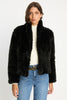 Ivanna Jacket in Black Faux Fur