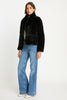 Ivanna Jacket in Black Faux Fur