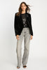 Kindra Jacket in Black Stretch Velvet