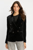 Kindra Jacket in Black Stretch Velvet