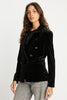 Kindra Jacket in Black Stretch Velvet
