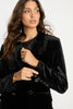 Kindra Jacket in Black Stretch Velvet