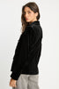 Kindra Jacket in Black Stretch Velvet