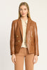 Kindra Jacket in Tobacco Vegan Leather