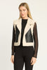 Cove Vest in Cream / Black