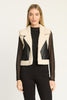 Cove Vest in Cream / Black