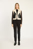 Cove Vest in Cream / Black