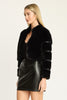 Abril Faux Fur Jacket in Black