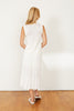 Mia Skirt in Pleated Ivory Mesh Panel