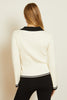Quincy Sweater in Ivory and Black