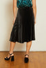Mia Skirt in Black Shiny Woven