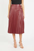Hendrix Skirt in Cabernet Vegan Leather