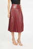 Hendrix Skirt in Cabernet Vegan Leather