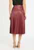 Hendrix Skirt in Cabernet Vegan Leather