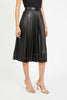 Alana Skirt in Black Vegan Leather