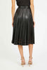 Alana Skirt in Black Vegan Leather